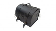 For Royal Enfield Super Meteor 650 Top Luggage Leather Bag Black